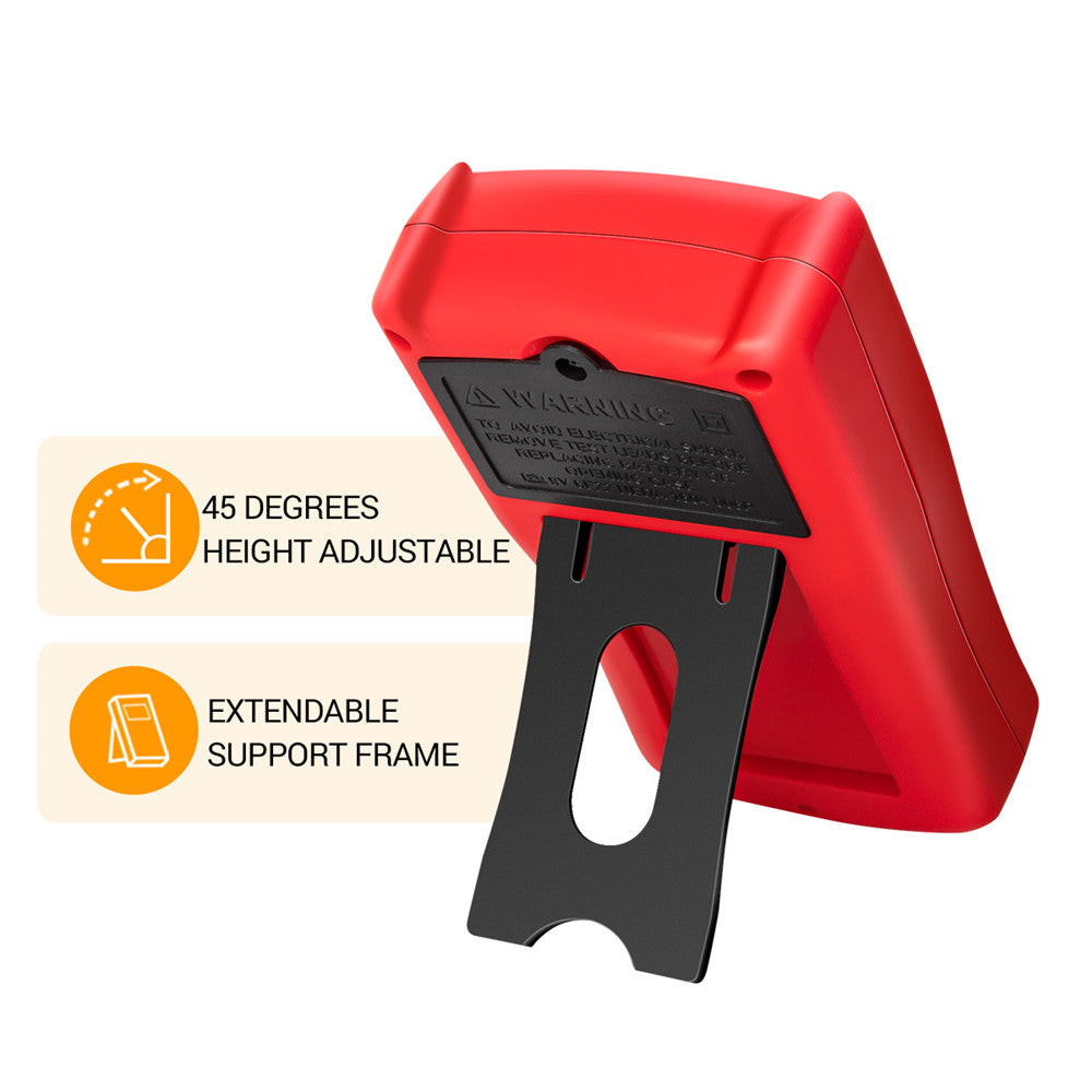 Aneng DM850 Professional Electric Multimeter 1999 Counts Digital Multimeter Tester Current Voltmeter Ammeter - Red