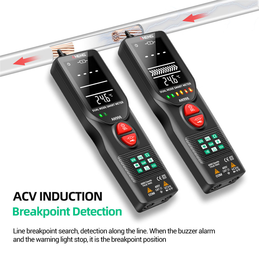 Aneng AN998  Digital Multimeter 6000 Counts Auto Range AC/DC Voltmeter OHM HZ Temperature Tester