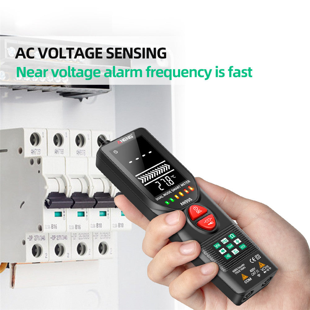 Aneng AN998  Digital Multimeter 6000 Counts Auto Range AC/DC Voltmeter OHM HZ Temperature Tester