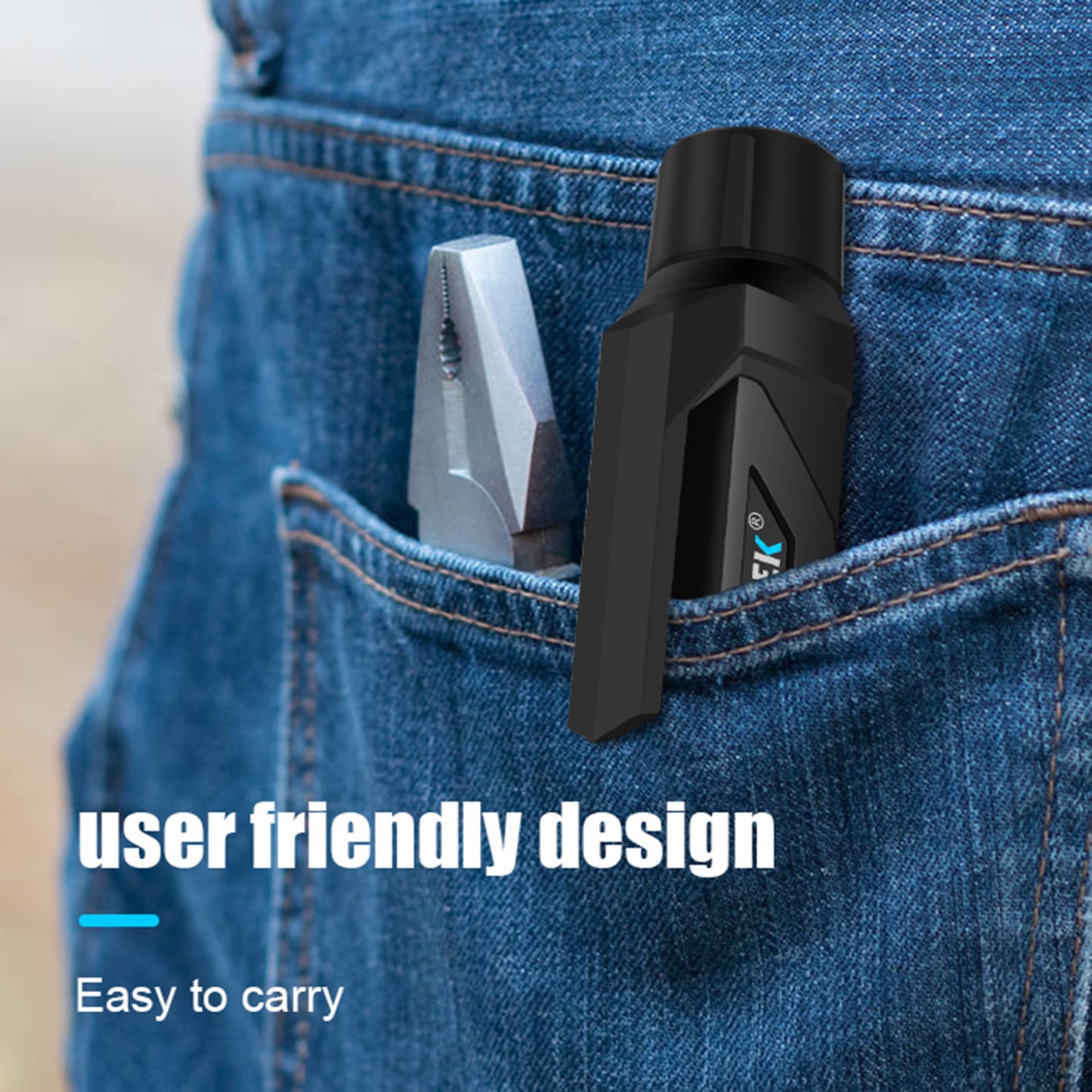 Uniqkart AC20 12-1000V Smart Non-Contact Electric Test Pencil AC Voltage Alarm Smart Detector Tester Pen