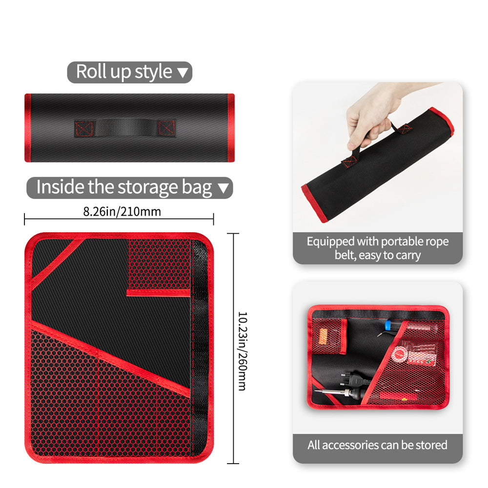 Aneng SL101 12Pcs 60W Electric Soldering Iron Kit with Replaceable Welding Head Electronic Repair Set - EU Plug