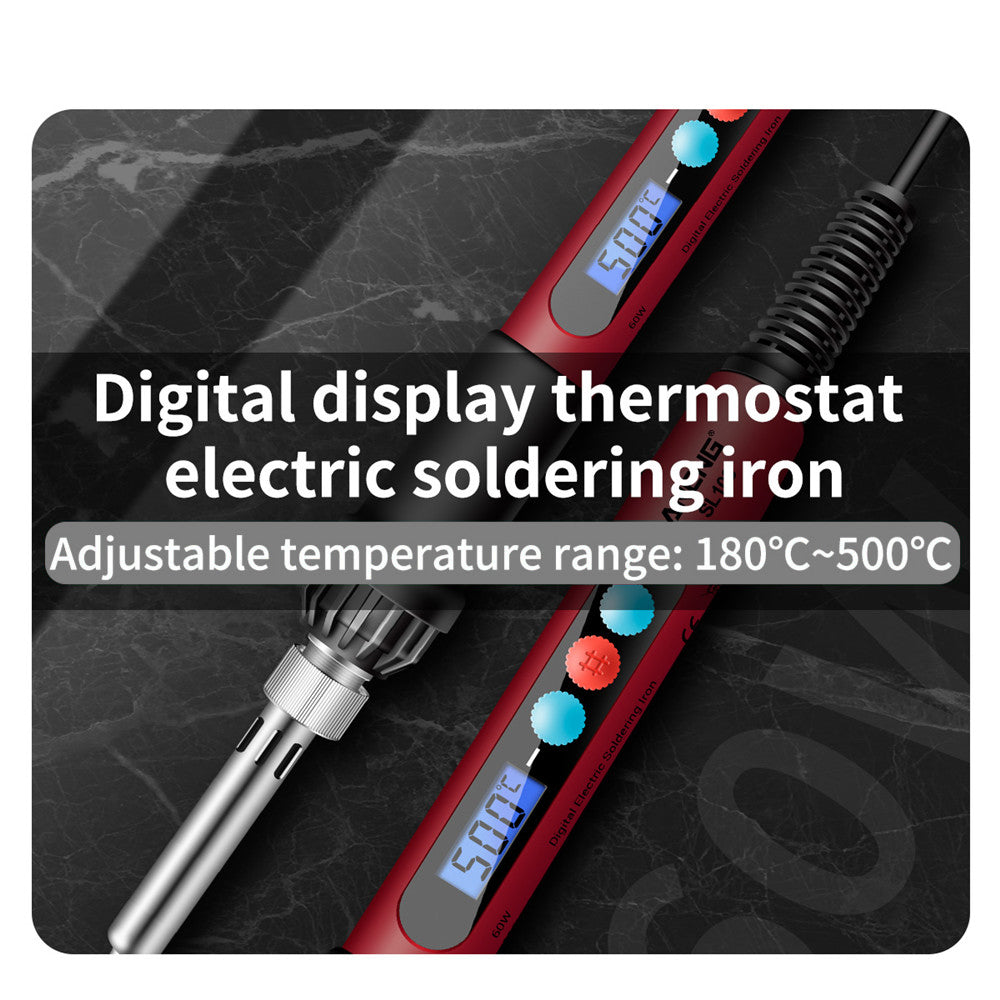 Aneng SL103 16Pcs 60W Intelligent Constant Temperature Electric Soldering Iron Kit with LCD Display - EU Plug