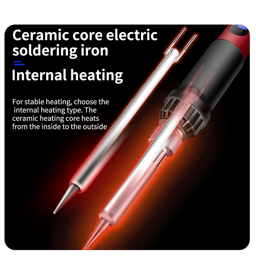 Aneng SL103 16Pcs 60W Intelligent Constant Temperature Electric Soldering Iron Kit with LCD Display - EU Plug