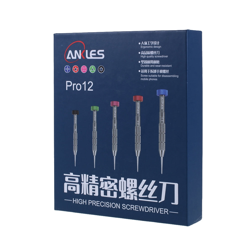 ANKLES Pro12 5Pcs/Set High Precision Screwdriver for iPhone Android Disassemble Opening Tool