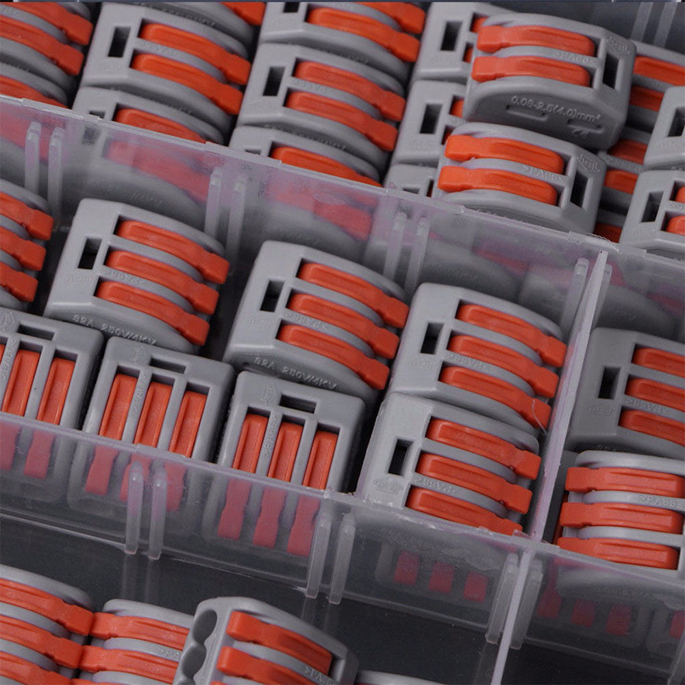 67Pcs 2/3/5 Port Compact Wire Wiring Connector Fast Connection Lever Conductor Terminal Block