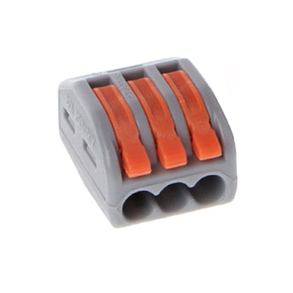 75Pcs PCT-413 3-Port Compact Wire Wiring Connector Fast Connection Lever Conductor Terminal Block
