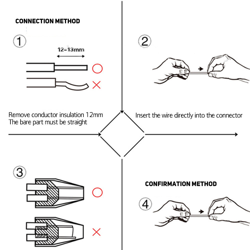 84Pcs PCT-412 2-Port Compact Wire Wiring Connector Fast Connection Lever Conductor Terminal Block