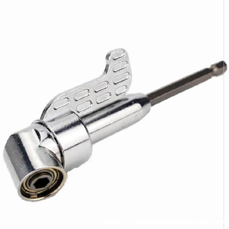 105° Right Angle Magnetic Drill Adapter with 1/4" Hex Shank for Screwdriver Bits Power Tool Accessories