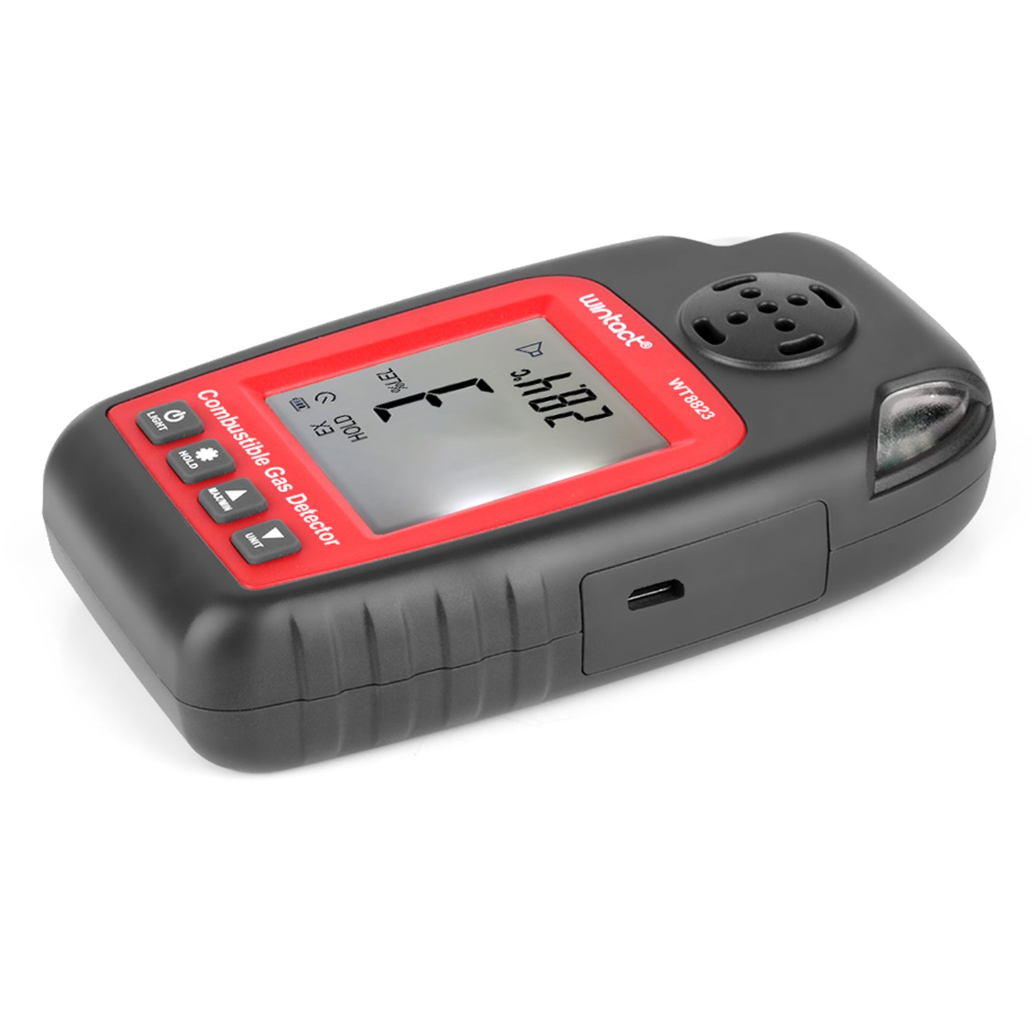 Uniqkart WT8823 Combustible Gas Alarm Detector Flammable Gas Leakage Monitor Digital LCD Display Gas Leak Analyzer