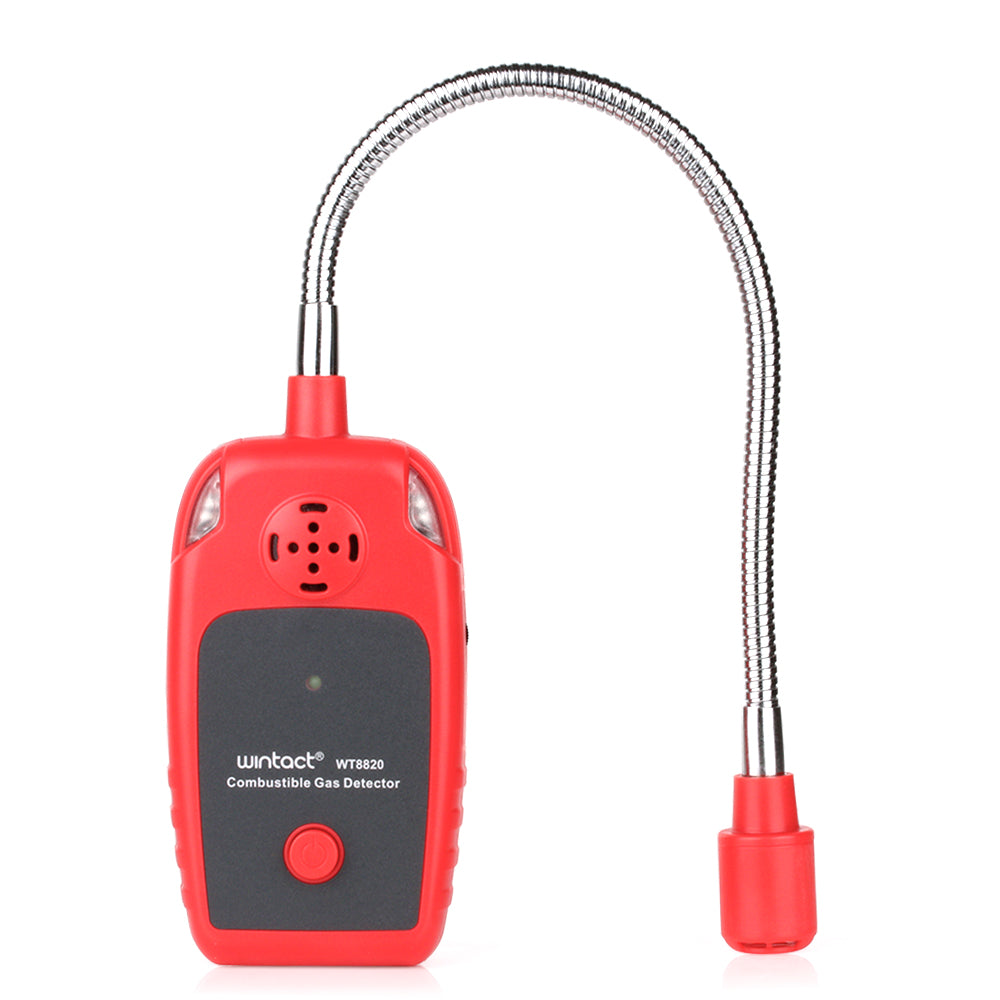 Uniqkart WT8820 Handheld Combustible Gas Detector Flammable Natural Gas Leakage Sensor Tester with Gooseneck Sensor