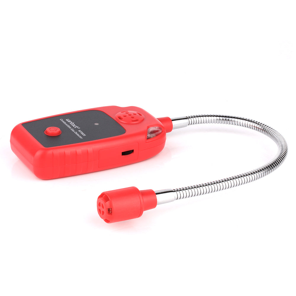 Uniqkart WT8820 Handheld Combustible Gas Detector Flammable Natural Gas Leakage Sensor Tester with Gooseneck Sensor