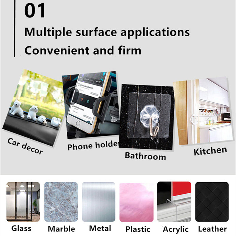 100pcs/Bag Square EVA Foam Double-sided Tape Self Adhesive Stickers (84x53x1 mm)