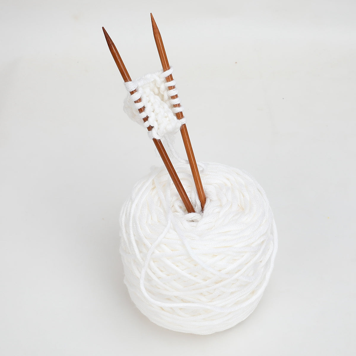 75Pcs / Set 15 Sizes Double Pointed Bamboo Knitting Needles Sweater Knitting Gloves Socks Craft Tool, Length: 20cm