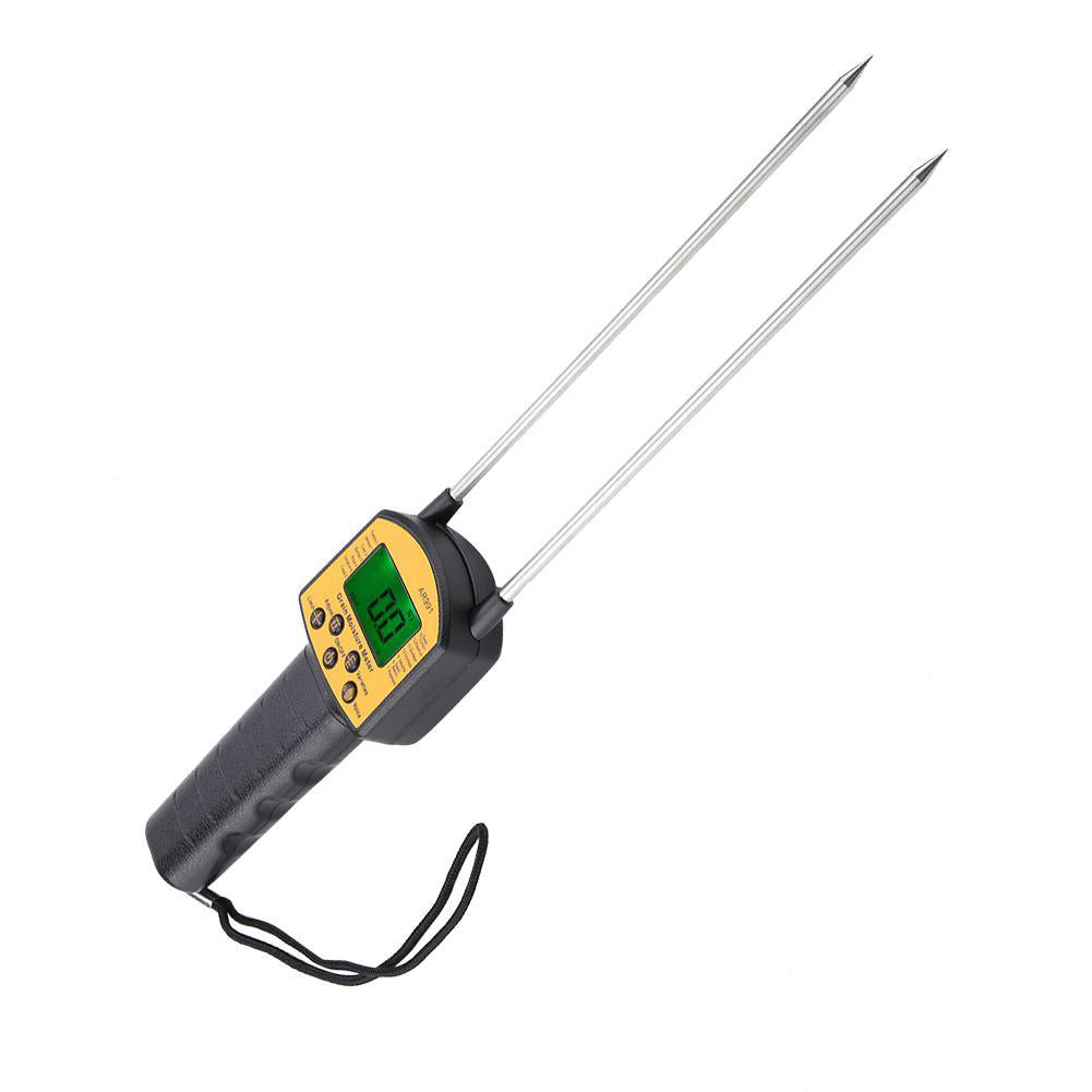 AR991 Digital Moisture Meter Cereal Moisture Meter Smart Sensor for Use In Corn Wheat Rice Grains Wheat Flour Seed (No FDA Certification)