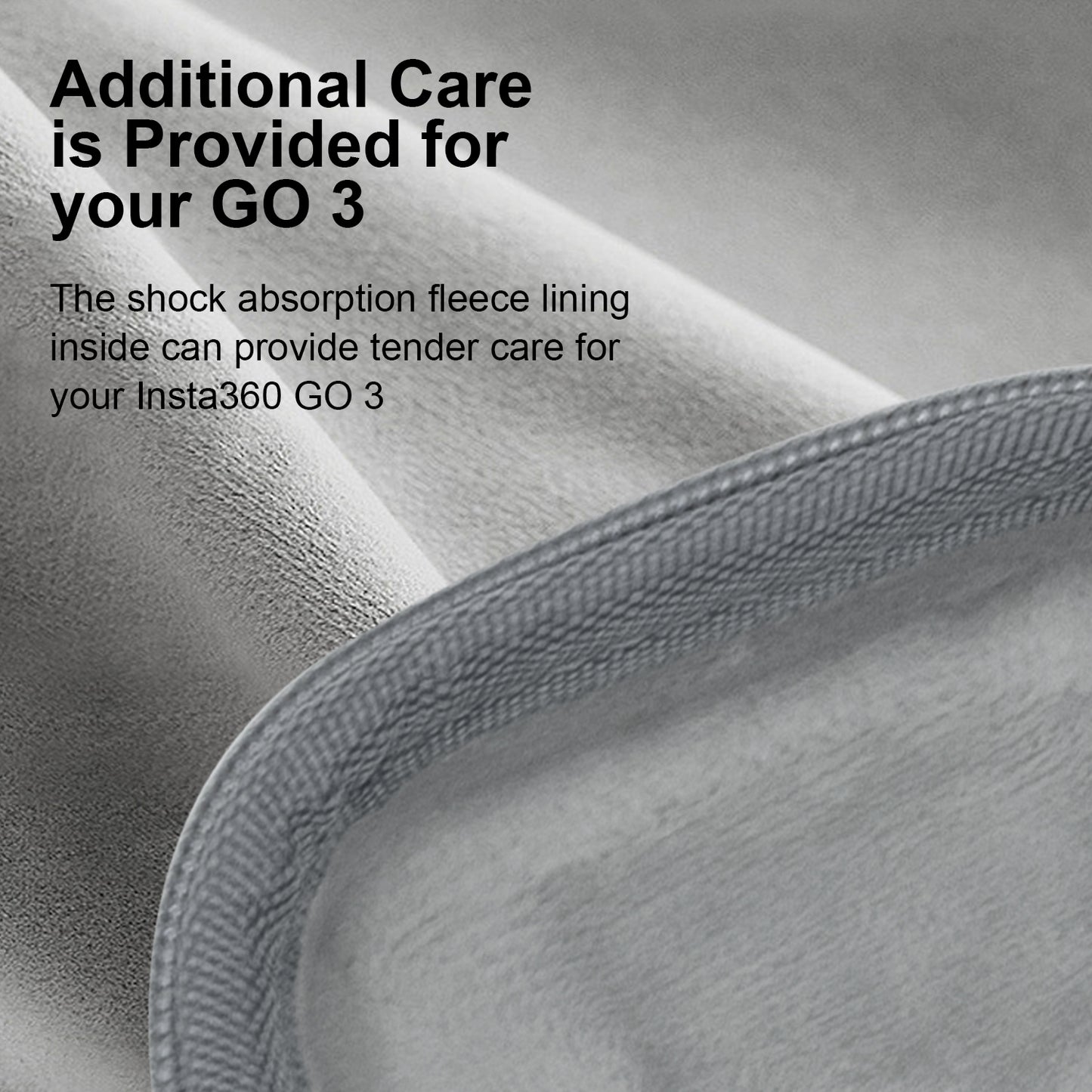 Uniqkart Storage Bag for Insta360 GO 3 , EVA+Fleece Action Camera Portable Carrying Case