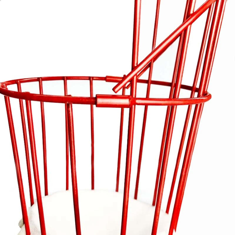 Iron Wire Fruit Picker Detachable Deep Basket Peach Pear Catcher Garden Fruit Picking Tool - Blue