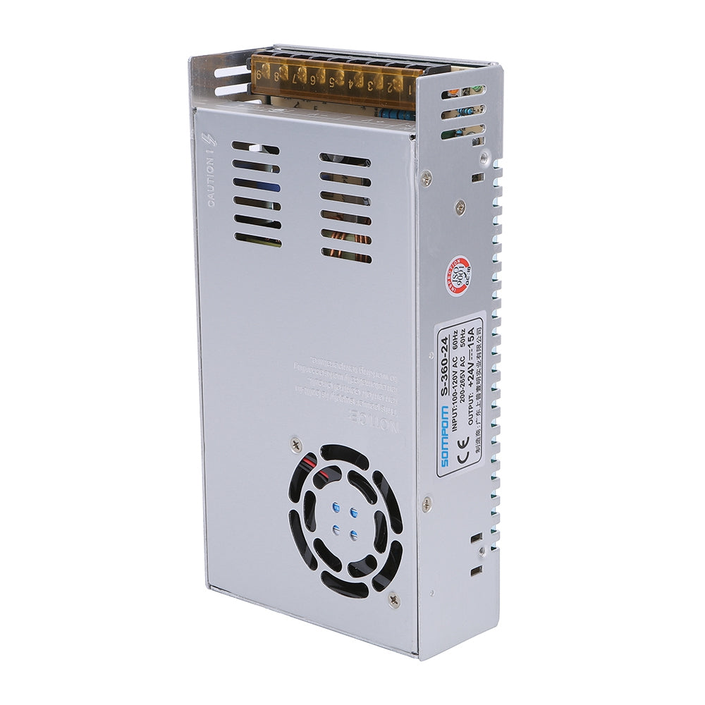 S-360-24 24V 15A 360W Driver Power Supply LED Light Strip Monitor Power Adapter Safe to Use