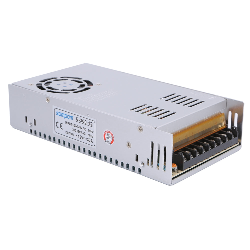 S-360-12 12V 30A 360W Voltage Transformer Power Switch LED Strip Lighting Monitor Driver Power Supply