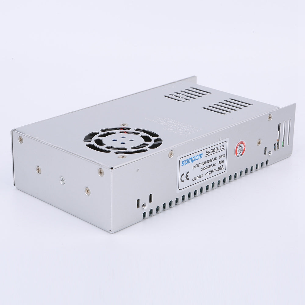 S-360-12 12V 30A 360W Voltage Transformer Power Switch LED Strip Lighting Monitor Driver Power Supply