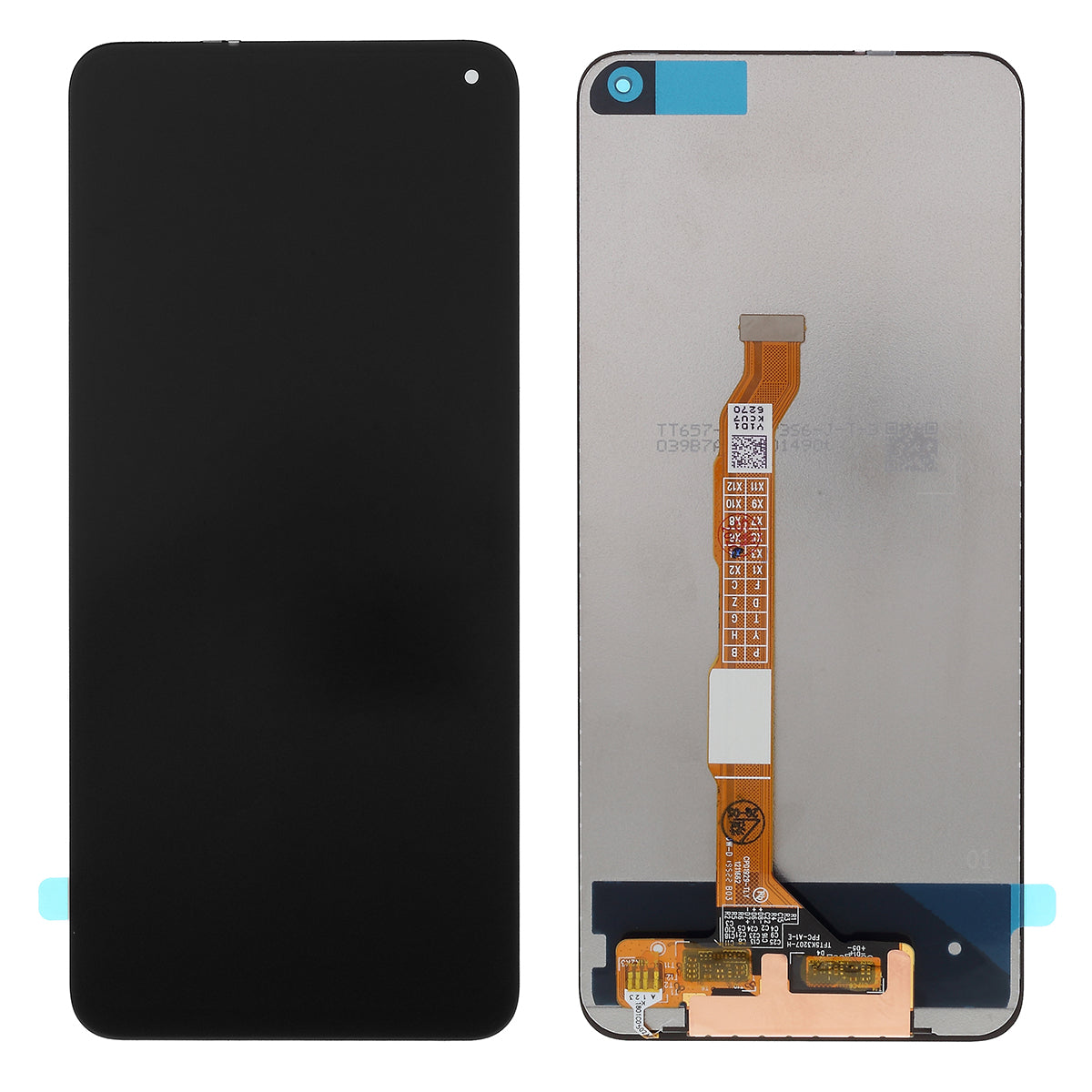 LCD Screen and Digitizer Assembly Replacement Part for vivo Z6 - Black