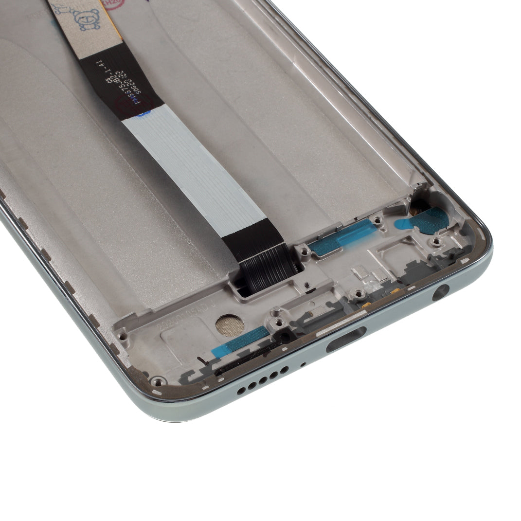 For Xiaomi Redmi Note 9S/Note 9 Pro Grade S LCD Screen and Digitizer Assembly + Frame Replace Part (without Logo) - White