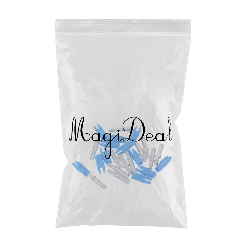 12 Pieces Plastic Archery Precision Nocks for ID 4.2mm Arrow Shaft Universal Blue