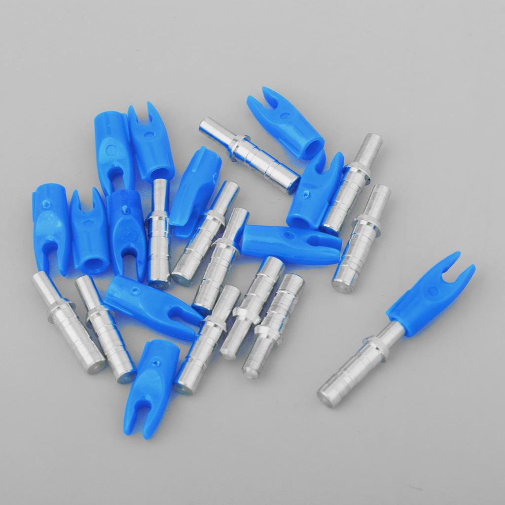 12 Pieces Plastic Archery Precision Nocks for ID 4.2mm Arrow Shaft Universal Blue
