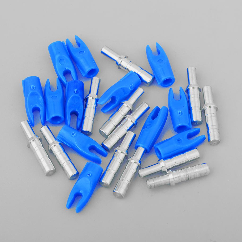 12 Pieces Plastic Archery Precision Nocks for ID 4.2mm Arrow Shaft Universal Blue