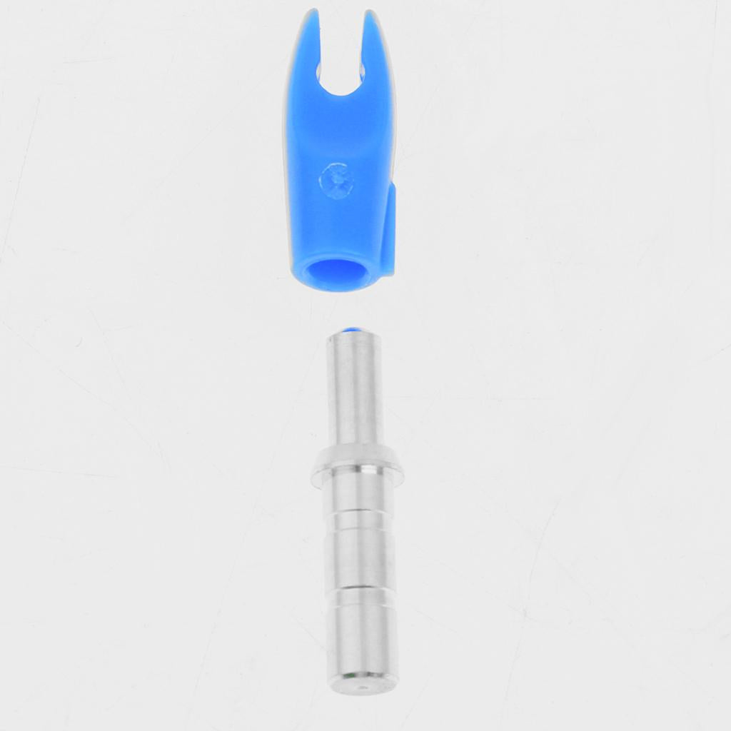 12 Pieces Plastic Archery Precision Nocks for ID 4.2mm Arrow Shaft Universal Blue