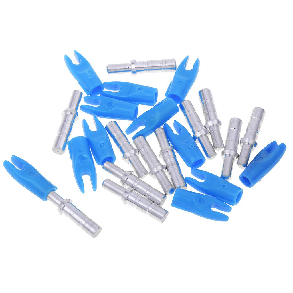12 Pieces Plastic Archery Precision Nocks for ID 4.2mm Arrow Shaft Universal Blue