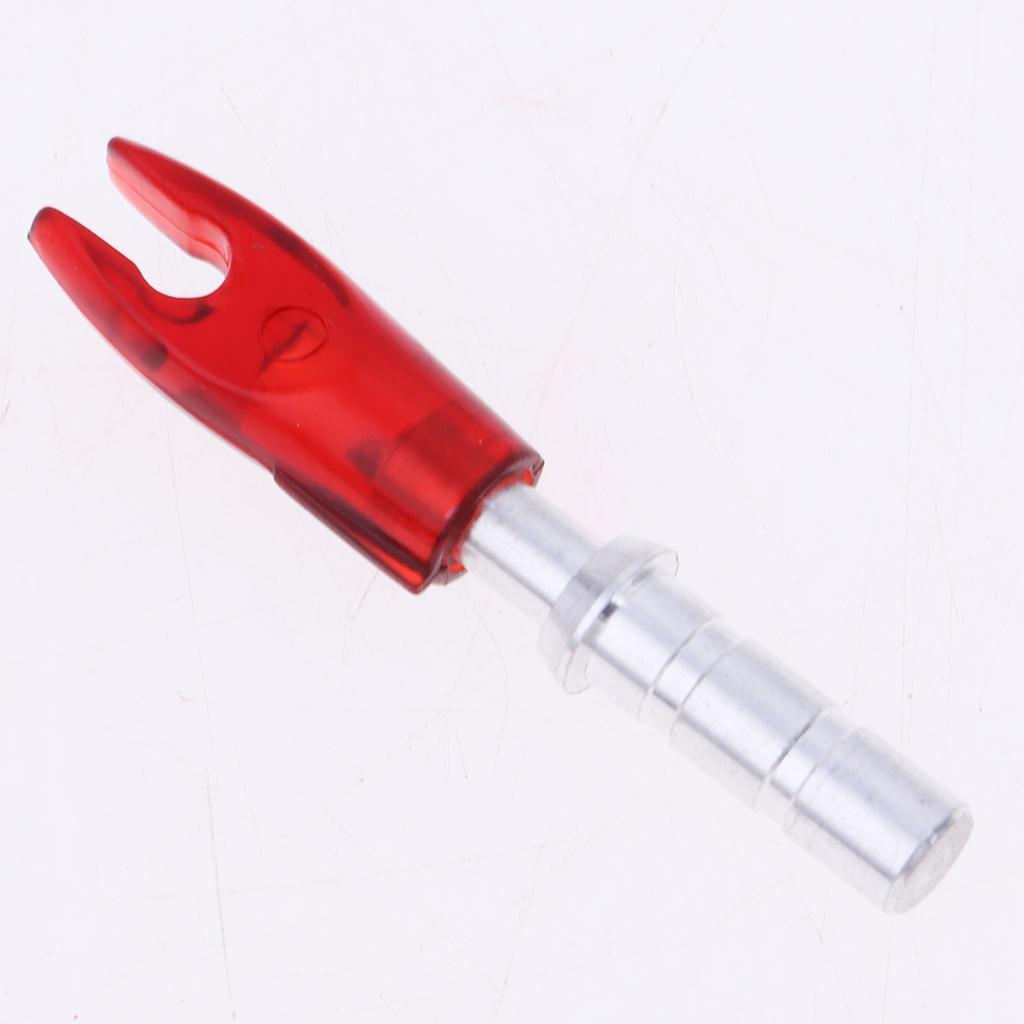 12 Pieces Plastic Archery Precision Nocks for ID 4.2mm Arrow Shaft Universal Red