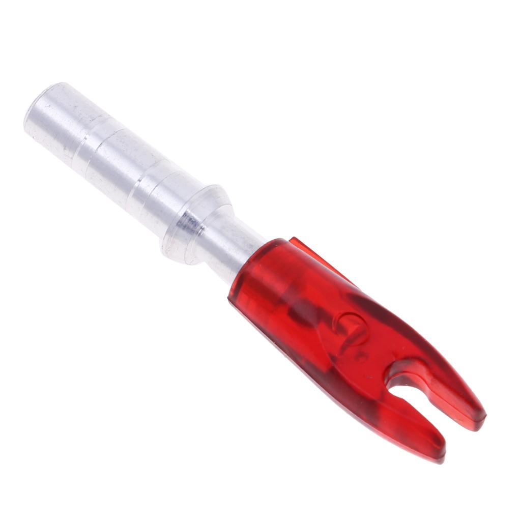 12 Pieces Plastic Archery Precision Nocks for ID 4.2mm Arrow Shaft Universal Red