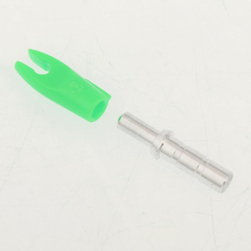 12 Pieces Plastic Archery Precision Nocks for ID 4.2mm Arrow Shaft Universal Green