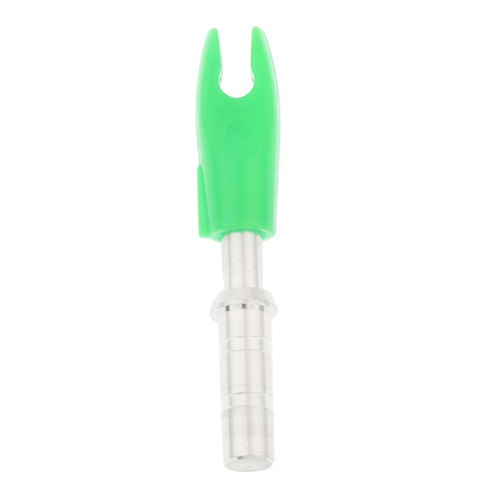 12 Pieces Plastic Archery Precision Nocks for ID 4.2mm Arrow Shaft Universal Green