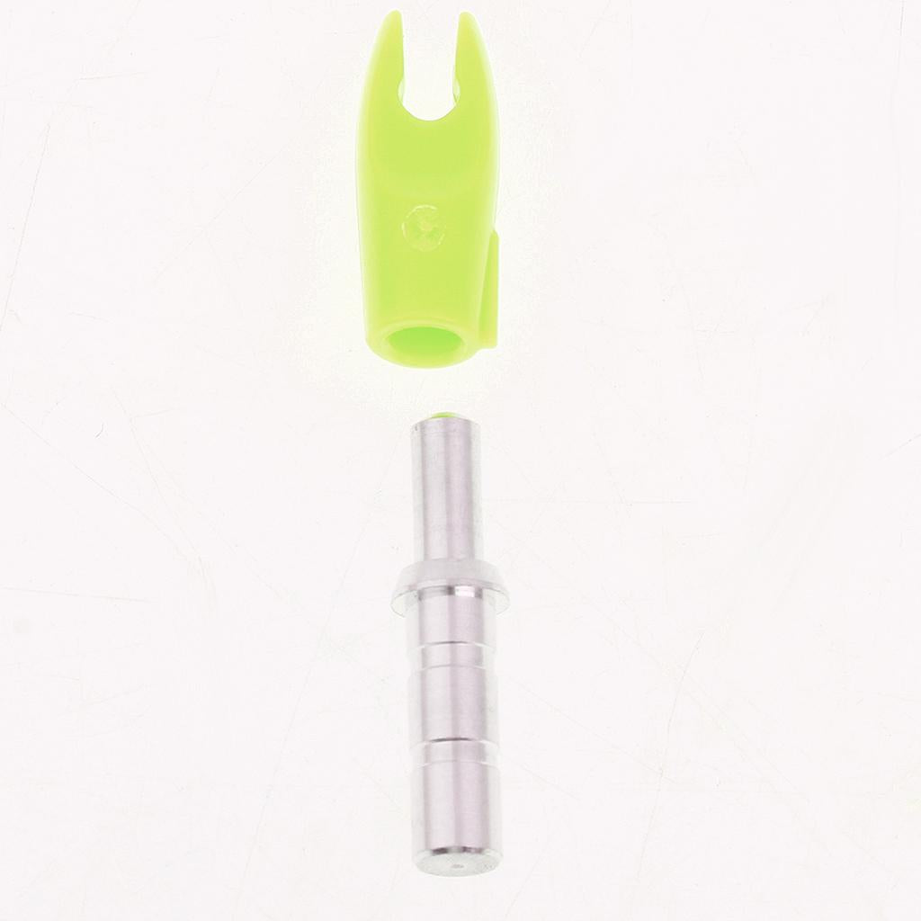 12 Pieces Plastic Archery Precision Nocks for ID 4.2mm Arrow Shaft Universal Yellow