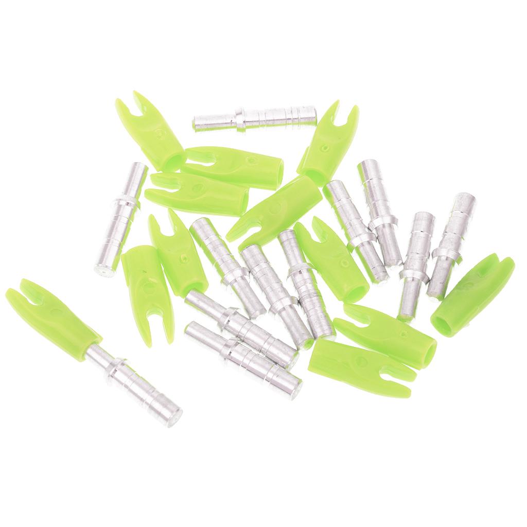 12 Pieces Plastic Archery Precision Nocks for ID 4.2mm Arrow Shaft Universal Yellow