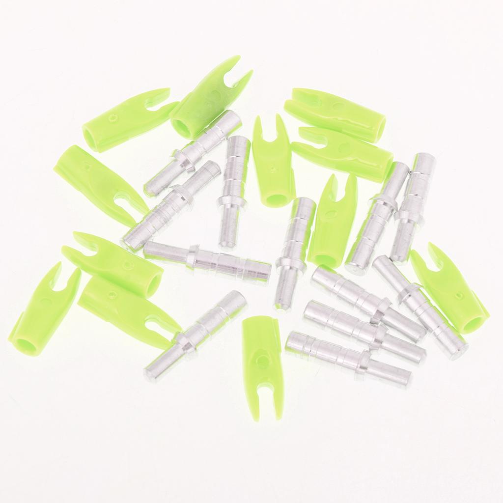 12 Pieces Plastic Archery Precision Nocks for ID 4.2mm Arrow Shaft Universal Yellow