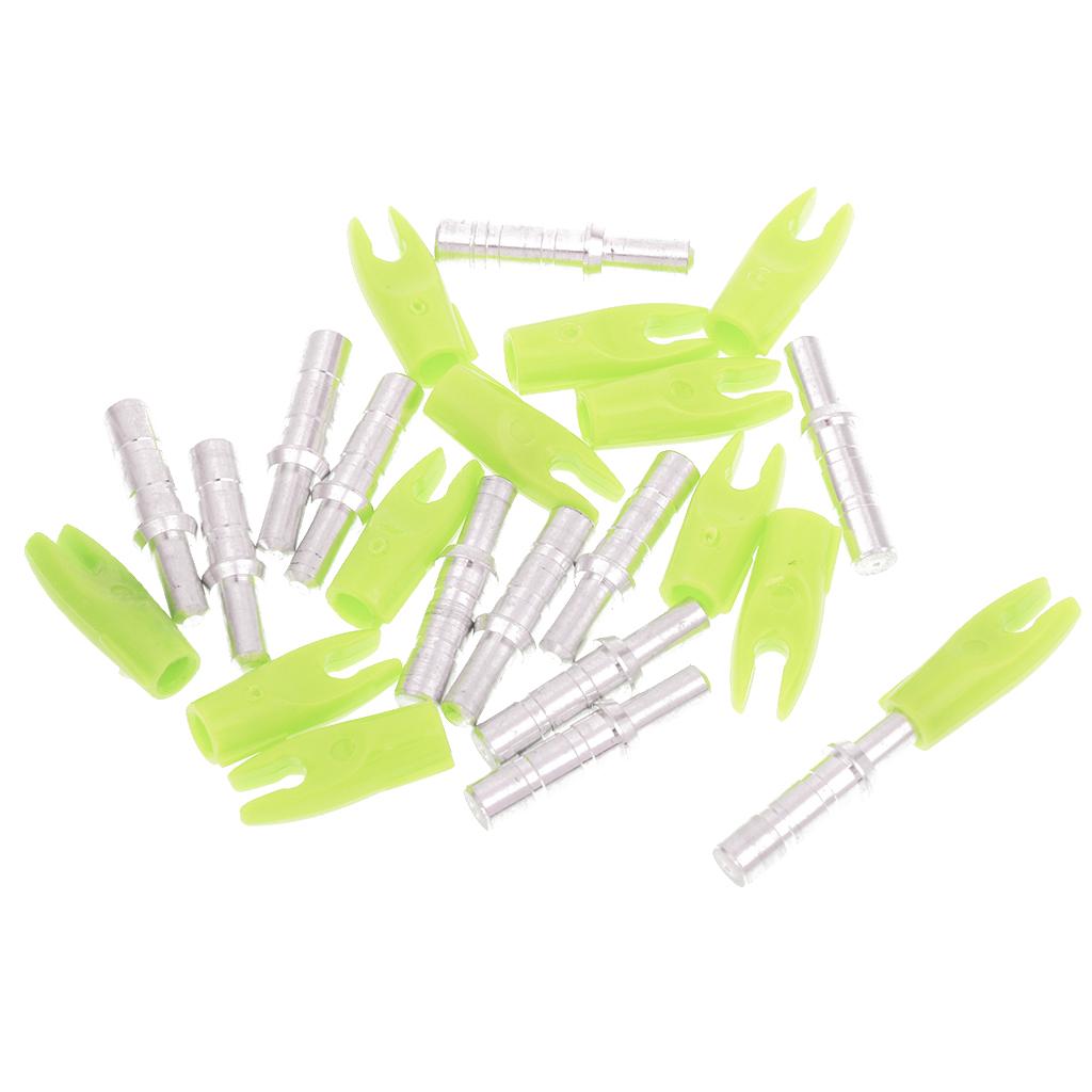 12 Pieces Plastic Archery Precision Nocks for ID 4.2mm Arrow Shaft Universal Yellow