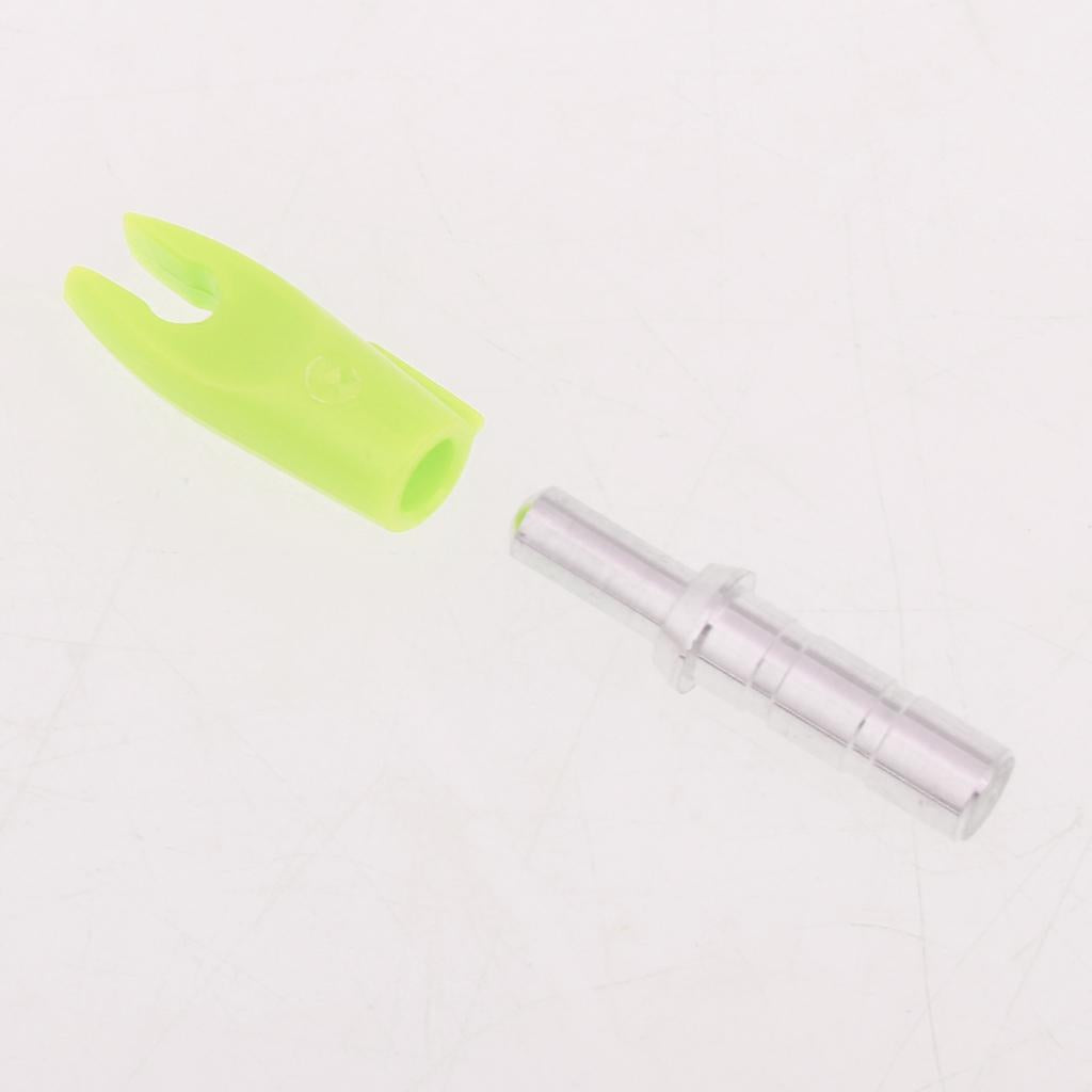 12 Pieces Plastic Archery Precision Nocks for ID 4.2mm Arrow Shaft Universal Yellow