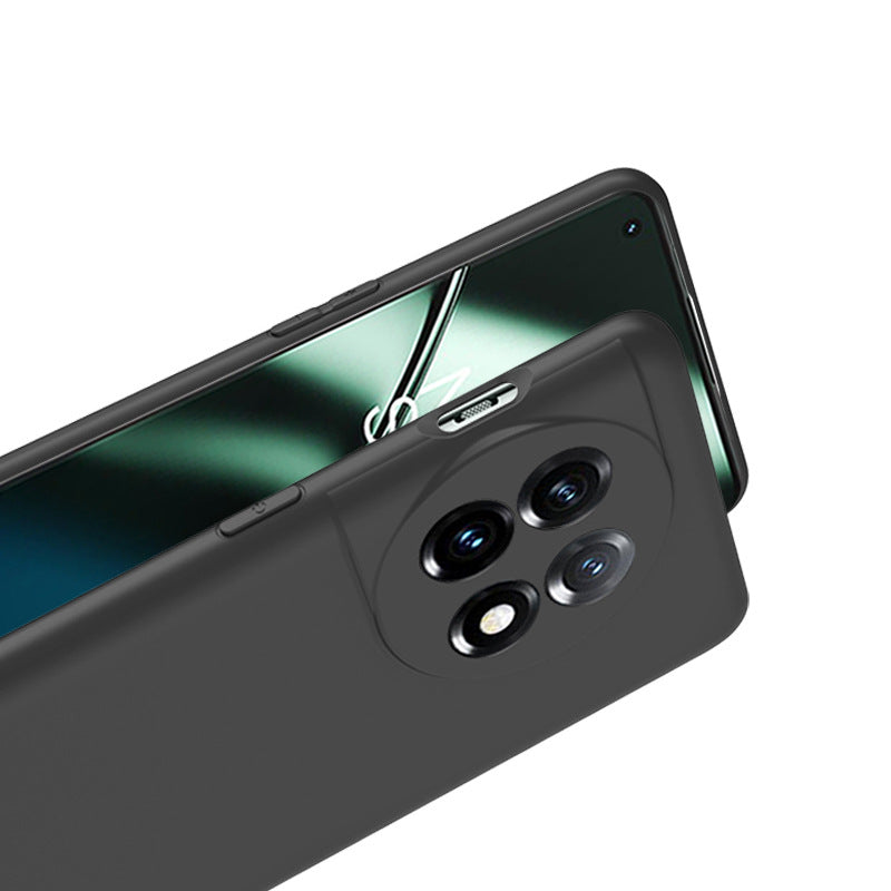 For OnePlus 11 5G Matte Black TPU Phone Case Shockproof Anti-Scratch Back Cover