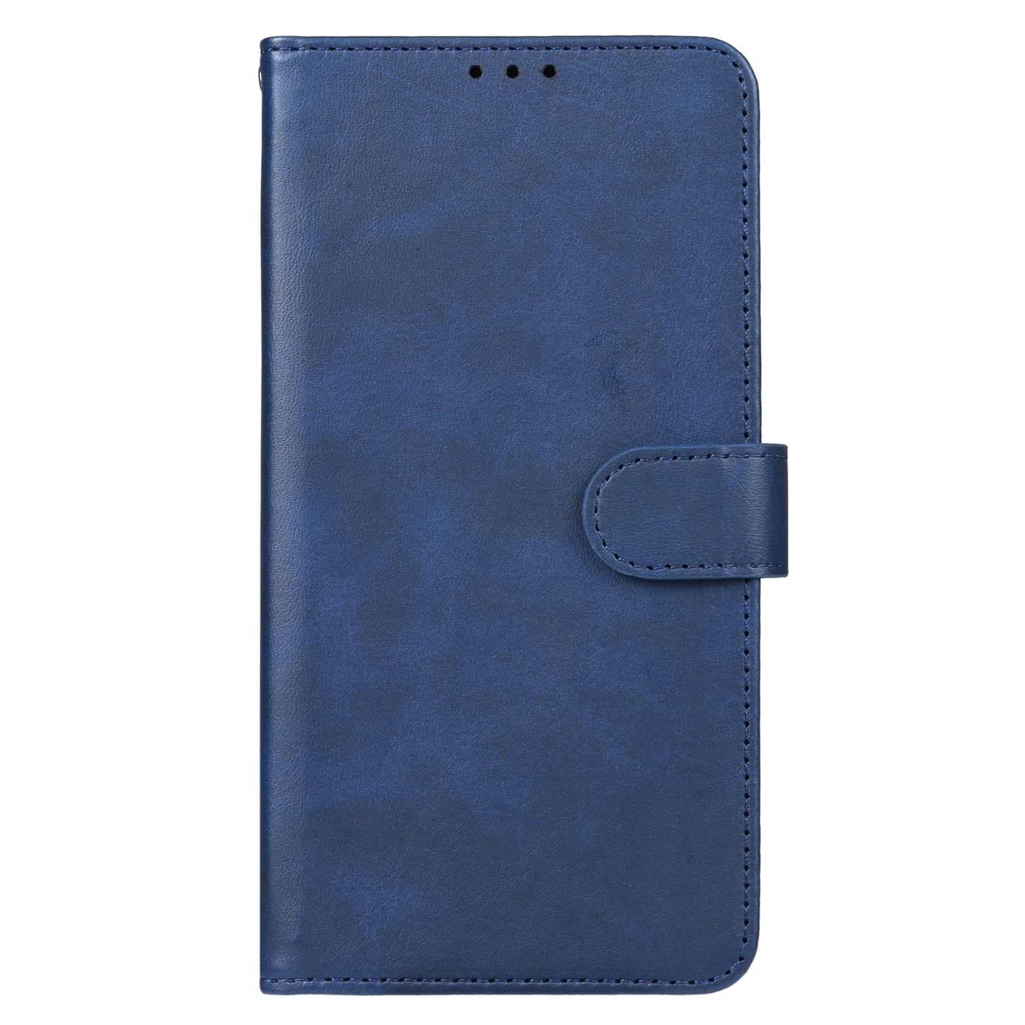 For OnePlus 11 5G Calf Texture PU Leather Wallet Case Flip Folio Stand Magnetic Protective Phone Cover with Strap - Blue