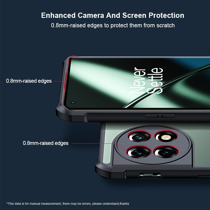 XUNDD For OnePlus 11 5G Acrylic+TPU Shockproof Phone Case Precise Cutouts Camera Protection Back Cover - Laser Texture