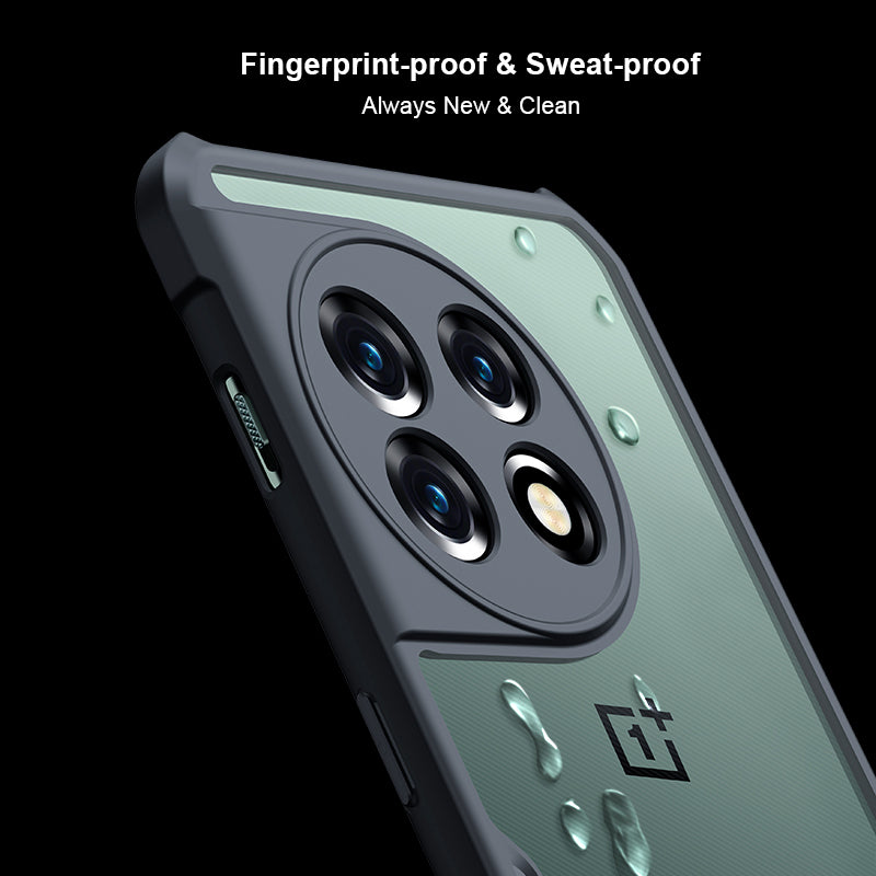 XUNDD For OnePlus 11 5G Acrylic+TPU Shockproof Phone Case Precise Cutouts Camera Protection Back Cover - Laser Texture