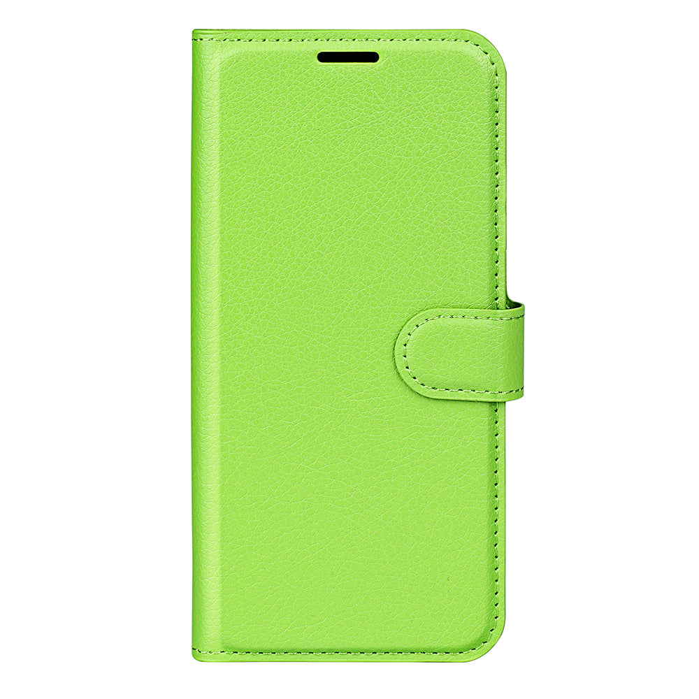 Phone Stand Wallet Cover for OnePlus 11 5G, Litchi Texture Book Style PU Leather Phone Flip Case - Green