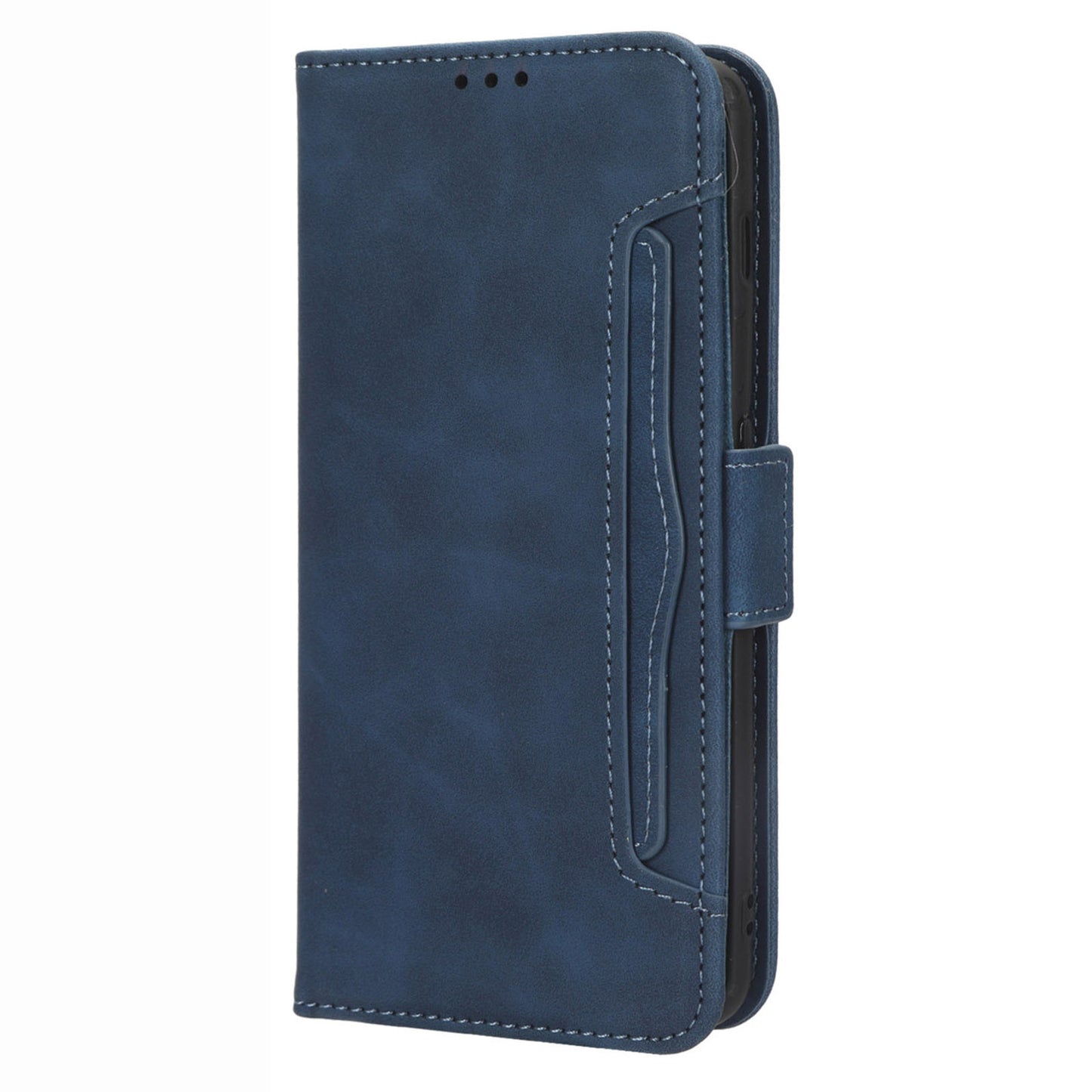 For OnePlus 11 5G PU Leather Shockproof Phone Case Stand Card Holder Magnetic Flip Wallet Cell Phone Cover - Blue