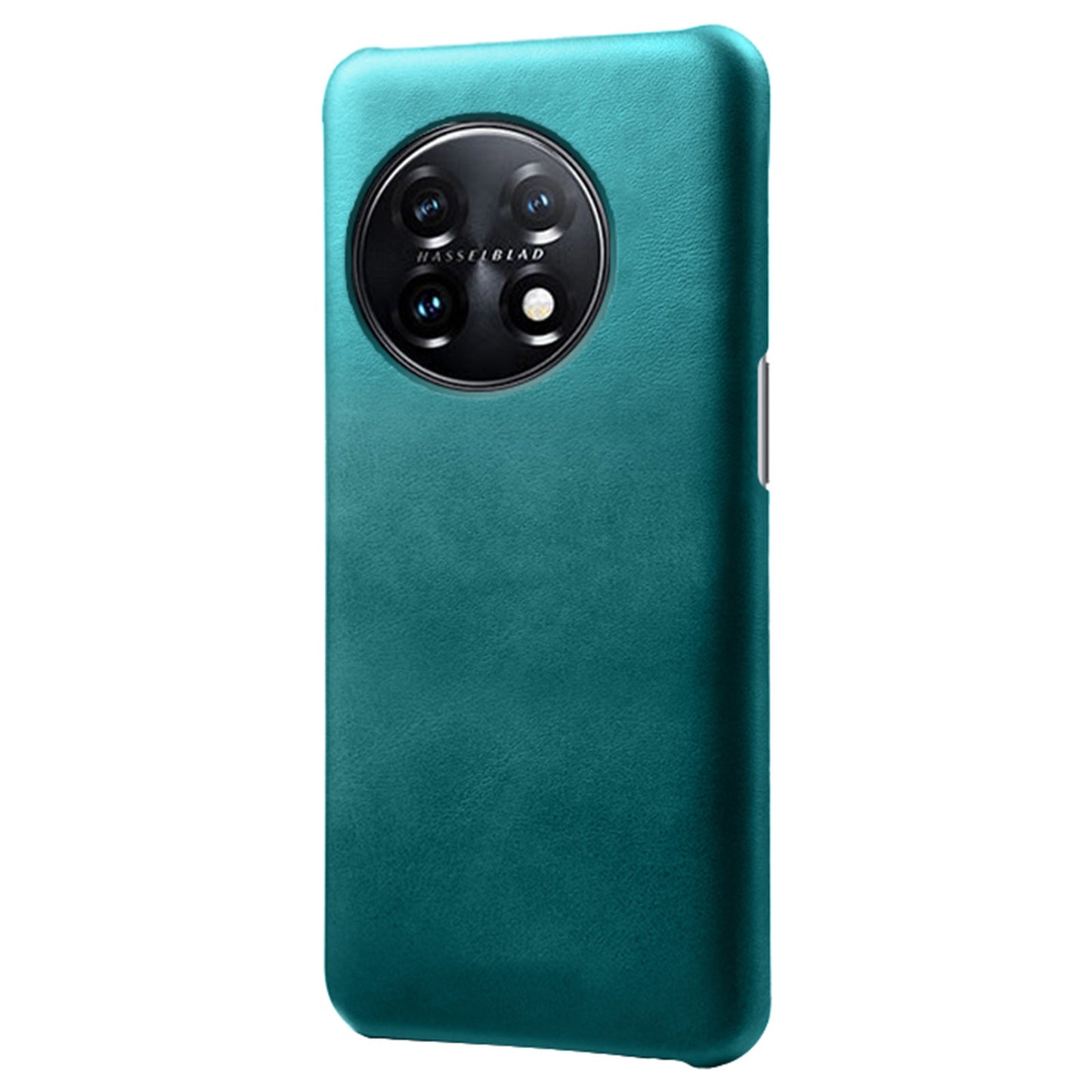 Anti-scratch Phone Cover for OnePlus 11 5G, PU Leather Coated PC Calf Textured Shockproof Mobile Phone Case - Green