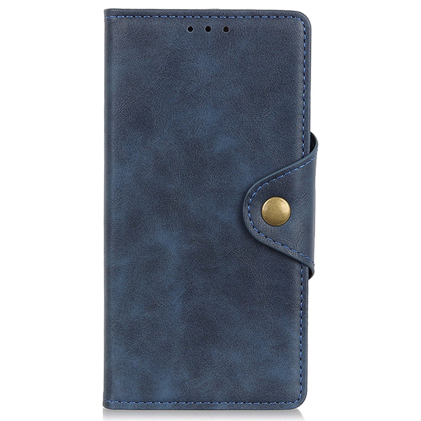 Flip Cover for OnePlus 11 5G Magnetic Brass Buckle PU Leather Wallet Cover Stand Phone Case - Blue