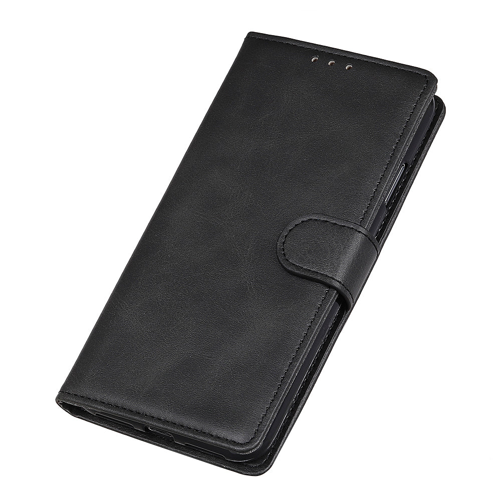 For OnePlus 11 5G Cowhide Texture Wallet Stand PU Leather Phone Case Magnetic Clasp Anti-Scratch Cover - Black