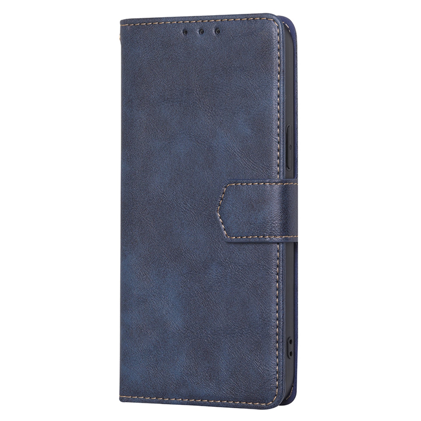 For OnePlus 11 5G Anti-drop Cowhide Texture PU Leather Stand Wallet Phone Case RFID Blocking Cover - Blue