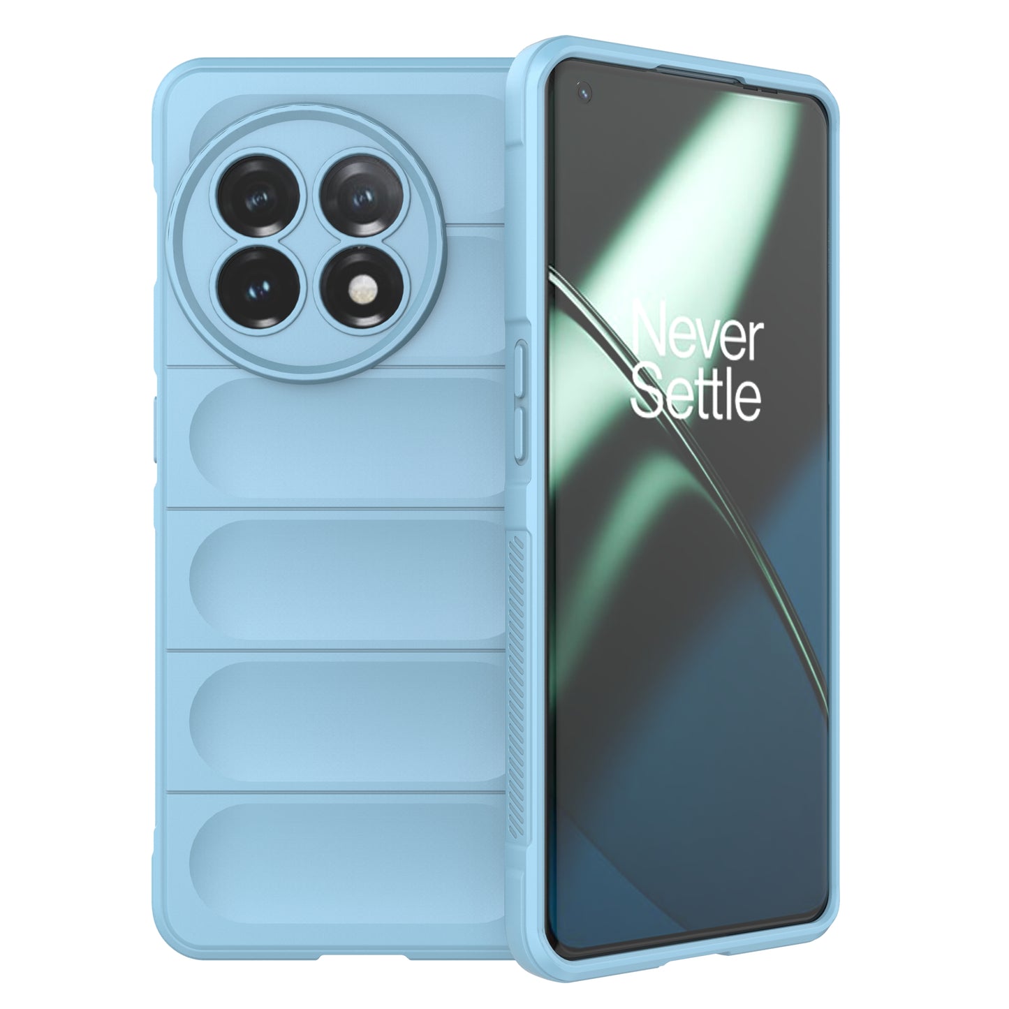 For OnePlus 11 5G Anti-scratch TPU Phone Case Rugged Back Protective Cell Phone Cover - Baby Blue